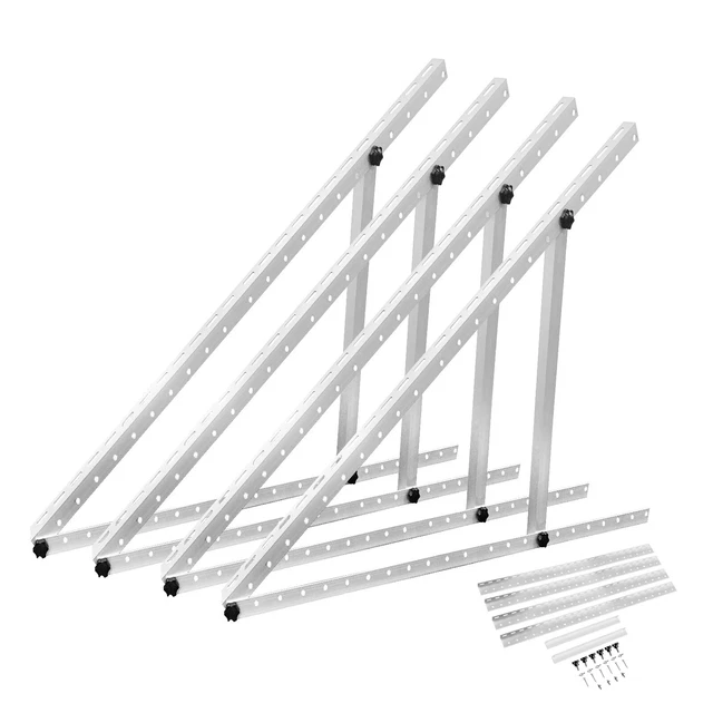 Pannello Fotovoltaico Da Balcone Supporto Pannelli Solari NuaFix 118 Cm - Staffe Alluminio Regolabili 0-90° Per Balcone O Tetto Supporto Pannelli - Foto 2