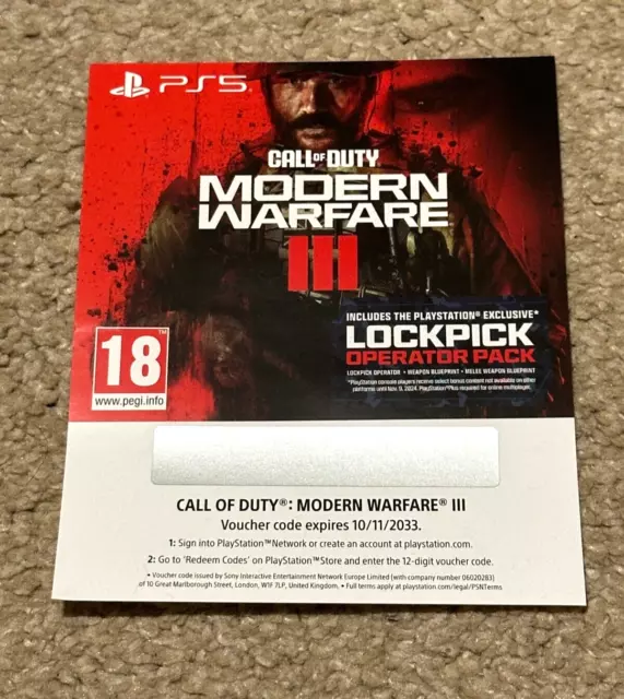 CALL OF DUTY Modern Warfare III COD MW3 PS5 Digital Code For call-of-duty-modern-warfare-iii-cod-mw3-ps5-digital-code-for