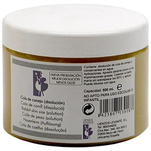 Lienzos Levante 0360324001 - Colle Peau de Lapin en Pot de 500 ML