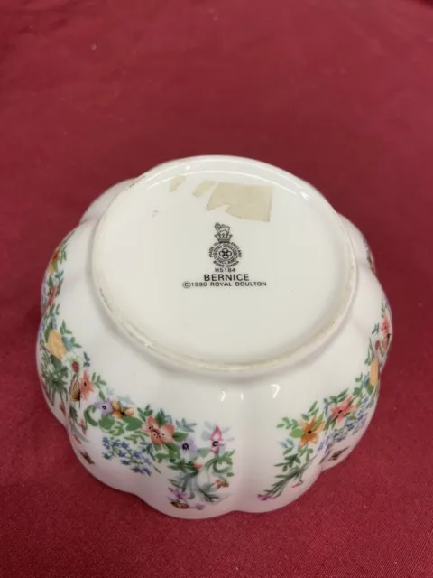 Royal Doulton 'Bernice' Trinket/Sugar Bowl H5184 (516) 3