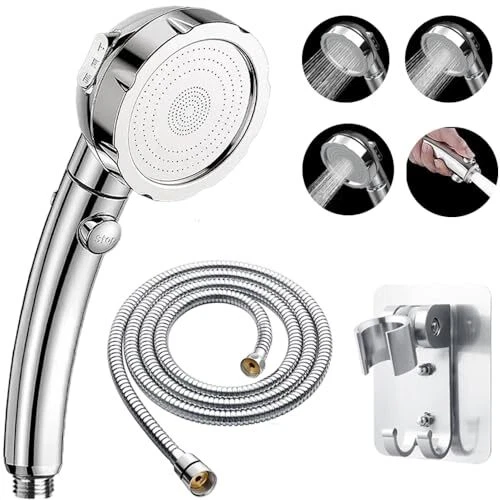 RV SHOWER HEAD with Hose and On Off Switch Camper Water Saving and High