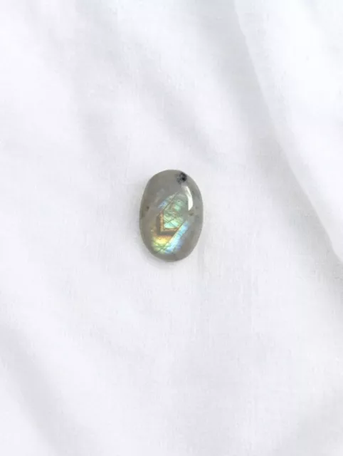 Cabochon ovale en pierre-de lune arc-en-ciel (péristérite) pour fabrication...