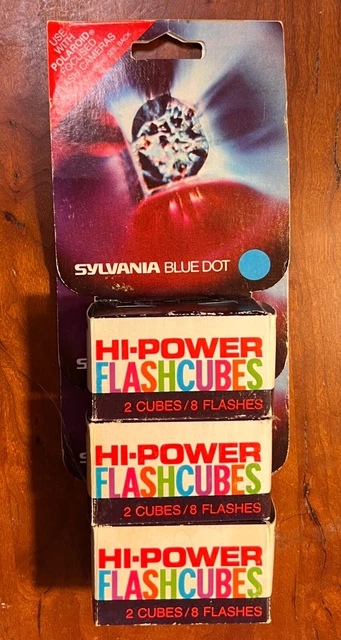 Sylvania Hi-Power flashcubes 24 flashes for Polaroid cameras