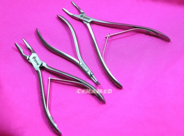 Premium Grade SET OF 3 Bone Rongeur Micro Friedman,Bluementhal and Micro Forcep