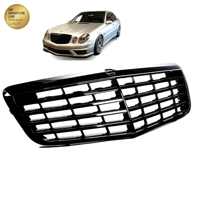 Grille De Calandre Sport Noire EUROTUNING Look GTR - Pour Mercedes Classe E W213/S213 (Break) - Avec Emplacement Caméra