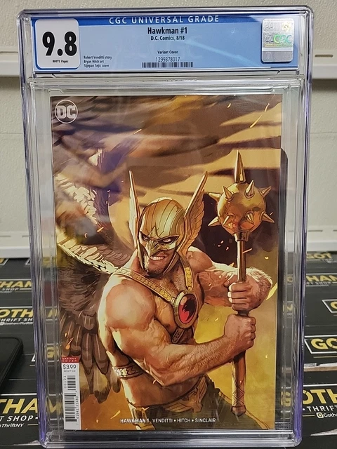 Hawkman #1 Variant cover CGC 9.8 White Pages Stejpan Sejic (DC Comics 2018)