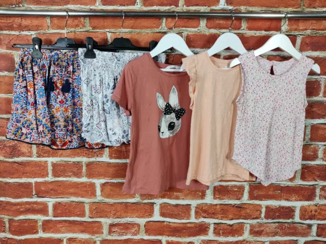 GIRLS BUNDLE AGE 6-7 YEARS FATFACE NEXT etc SKIRT SHORTS VEST TOP T-SHIRT 122CM