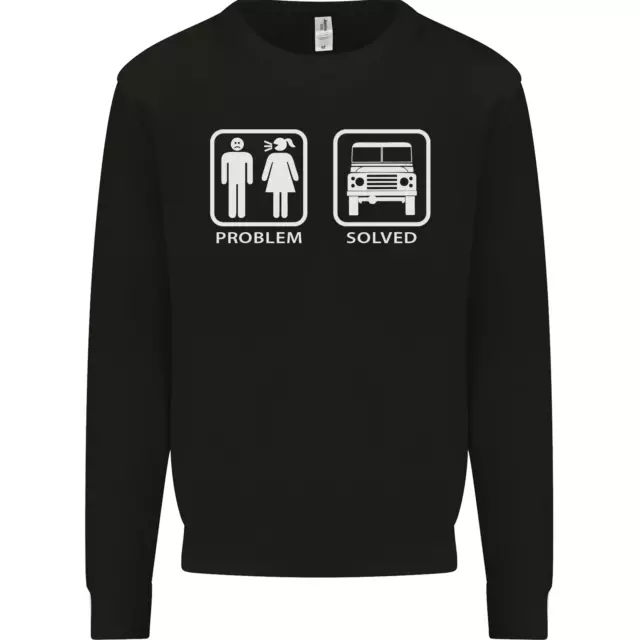 4x4 " Problem Solved " Spento Roading Strada Bambini Felpa Maglione