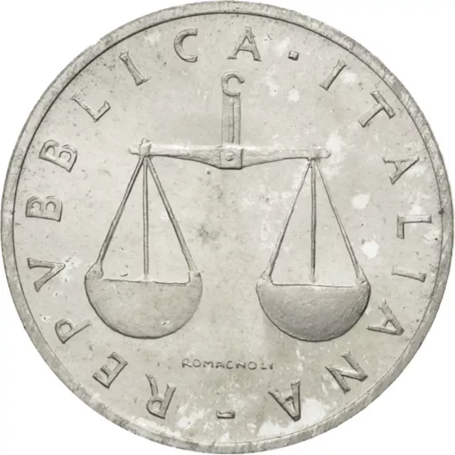 Italy Coin 1 Lira | Cornucopia | Scale | Horn of Plenty | 1951 - 2001 3