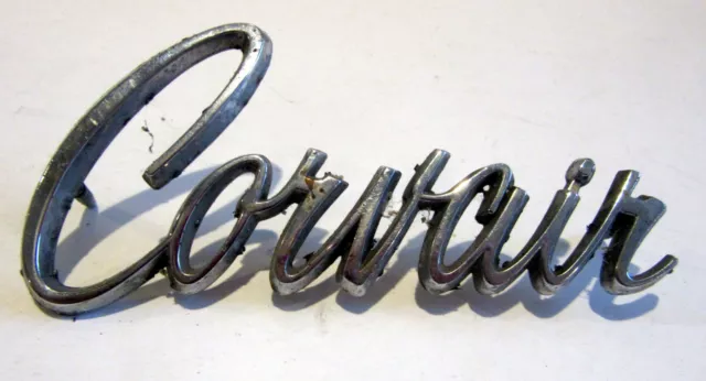 Original Vintage CORVAIR Script Badge. with mounting pins. Rare!