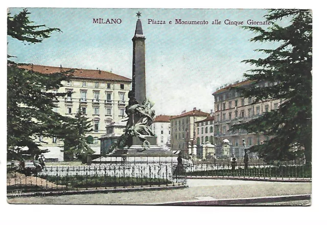 Italie  Milano  Piazza E Monumento Alle Cinque Giornate