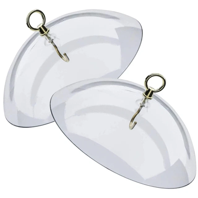 2PCS Faisiniers d'oiseaux protectrice Hanging Feeder Protective Dome