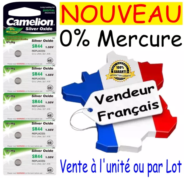 Lot De 100 Piles Ag13 Lr44 A76 1.55v à Prix Carrefour