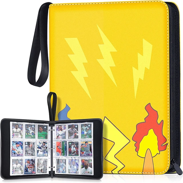 720 Pockets Trading Card Binder with Sleeves, 9-Pocket Zipper Clear