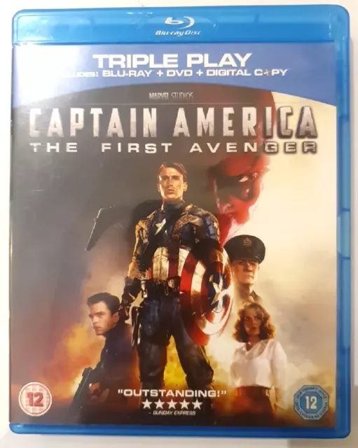 Captain America: The First Avenger - Blu-ray (2011) 2 Discs. (Digital, BD, DVD)