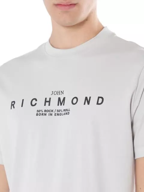 T-Shirt JOHN RICHMOND Kamada Tshirt Coton Gris X XXL Choix = P Hm 3