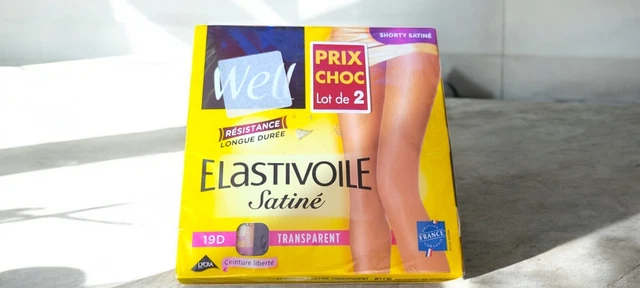 Lot De 2 Collants Satinés Homme NEOFAN – Gris Taille 44/46 – 15D – Doux Et Brillant