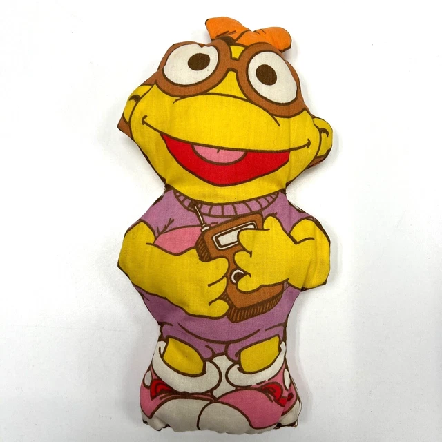 Muppets Scooter Pillow Doll Stuffed Plush Muppet Babies Handmade Sewn 12"