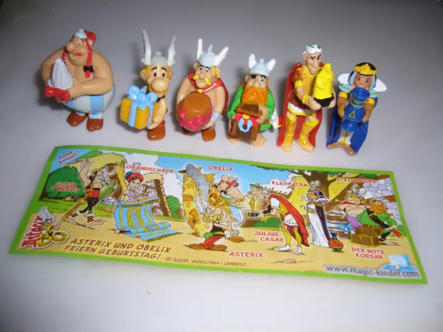Ü-Ei    50 Jahre Asterix     Jubiläumsserie 2009  -  Auswahl Figuren