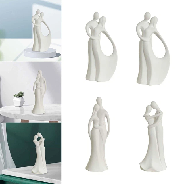 Statue de Couple, artisanat d'art, ornement nordique, amoureux décoratif pour