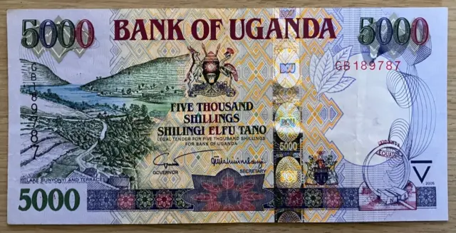 Uganda 5000 Schilling Banknote (2005)