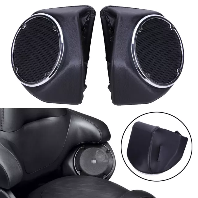 King Rear 6.5" Speaker Pods For Harley Touring Tour Pak Pack Electra Glide 14-UP