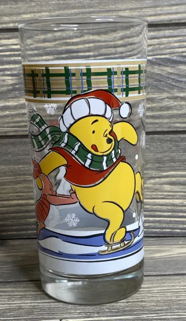 Vintage Disney Winnie The Pooh Hundred Acre Glide Collector Glass