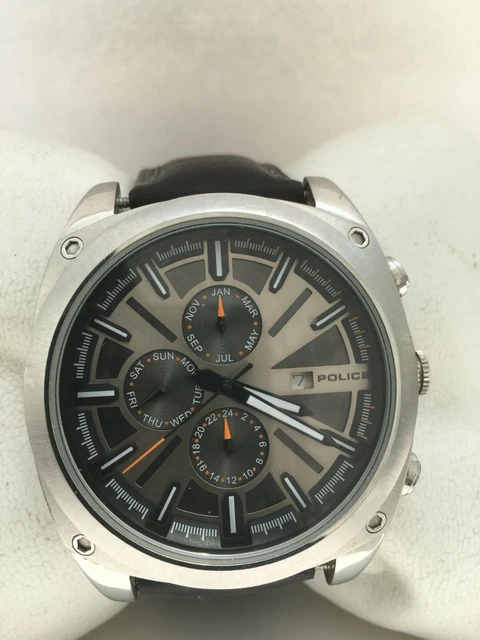 POLICE MEN S ENFORCE Watch 12699JS 02 with Black Strap 65.00