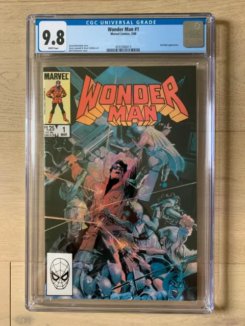 Wonder Man One-Shot #1 CGC 9.8 1986 White Pages - Very Low CGC Population!🔥