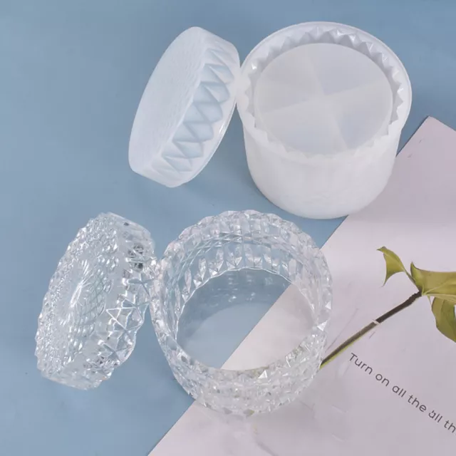 Aufbewahrungsbox Glas Mit Deckel Silikonform Harzguss DIY Epoxy Schmuck Case