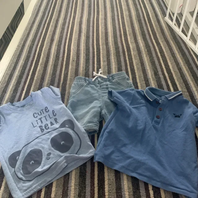 baby/ Toddler boy Summer bundle 12-18 months, Shorts/tshirt