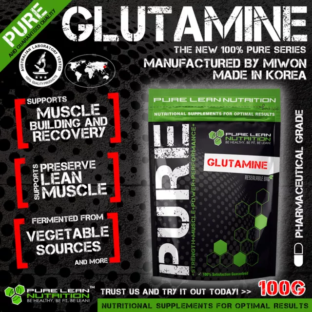 L-Glutamine 100G Micronised Highest Quality  * Muscle Recovery * Bcaa