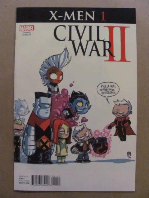 Civil War II X-Men #1 Marvel 2016 Series Skottie Young Variant 9.6 Near Mint+