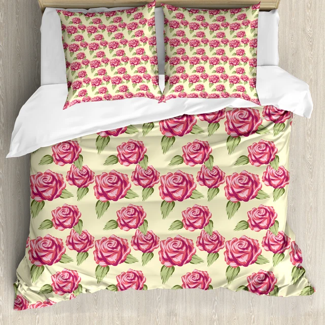 ROSE HOUSSE DE Couette Romantique Soft Concept Fleurs EUR 68,99