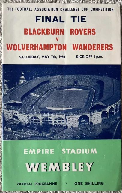 Blackburn Rovers v Wolverhampton Wanderers FA Cup Final 1960