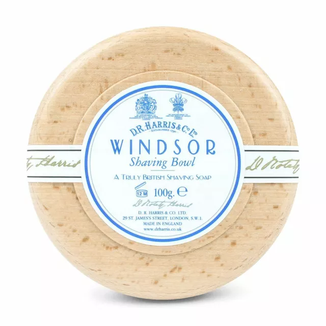 D R Harris Windsor Shaving Soap & Bowl Beech 100g