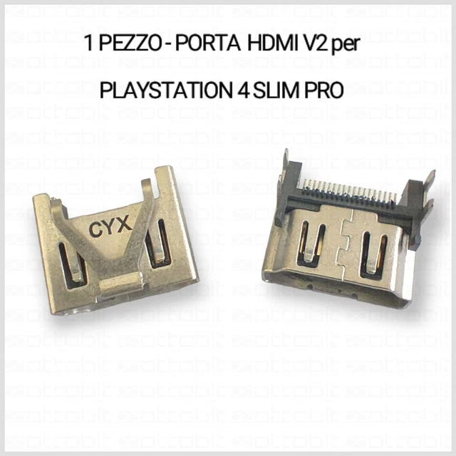 The Lord Of The Tools Connettore Porta HDMI Femmina Per PS4 Slim E Pro – Sostituzione Presa In Alluminio - 3