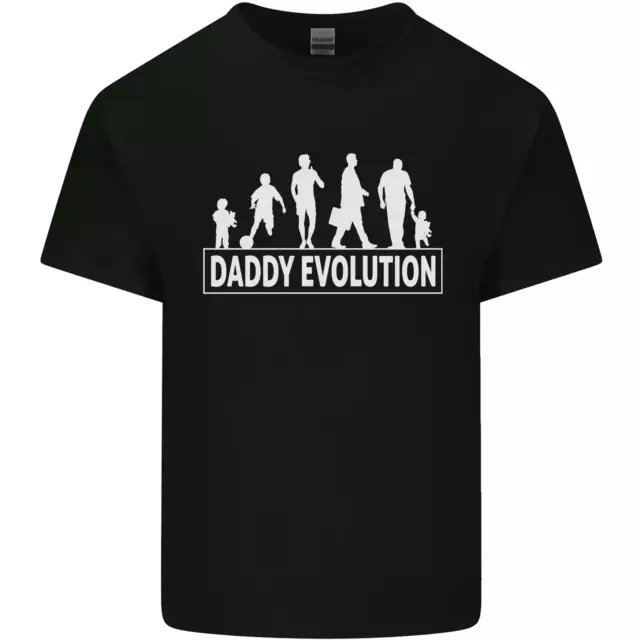 T-shirt da uomo in cotone Daddy Evolution Fathers Day