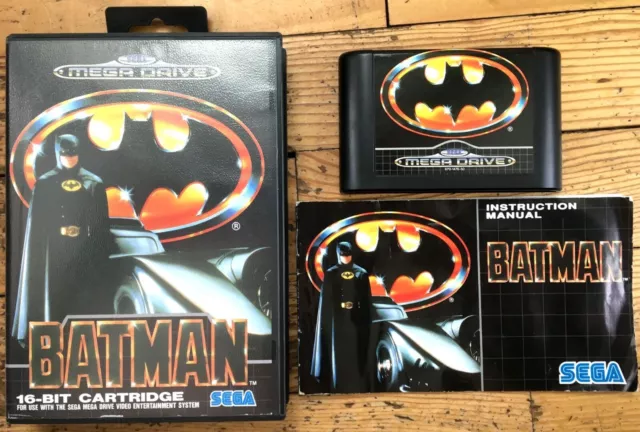 Batman Complet Boîte Notice Sega Megadrive 1 2 Pal Euro (Fr) Cib Ovp Jeu Game