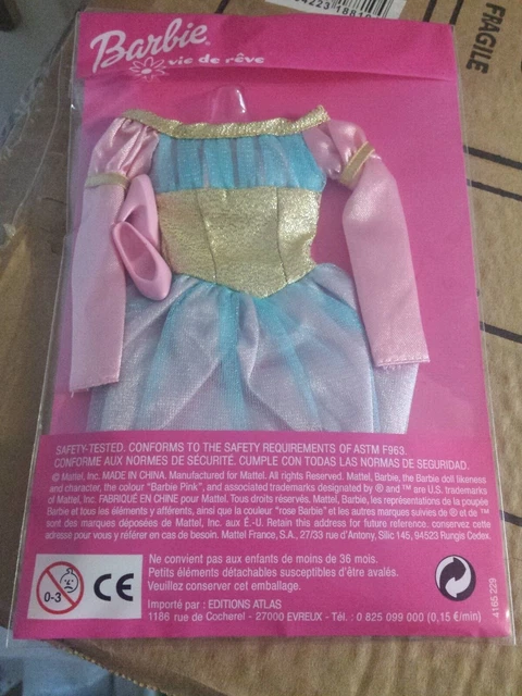 BARBIE VINTAGE ANCIENNE reveil pour completer tenues de nuit 1960 lot