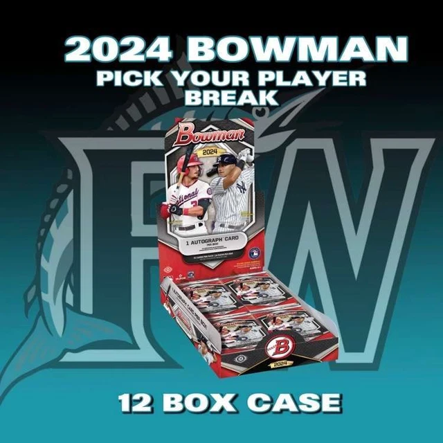 STANLEY CONSUEGRA 2024 Bowman Hobby Case 12 Box Pick Your Player Break