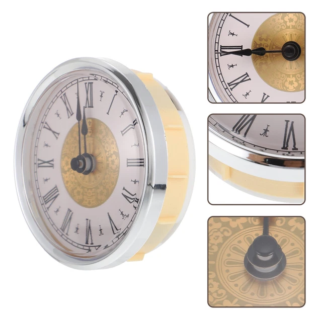 Horloge Rétro Baroque Vintage Avec Sonnerie - Horloge Murale Ou De Cheminée Blanche - Décoration Maison Et Hôtel