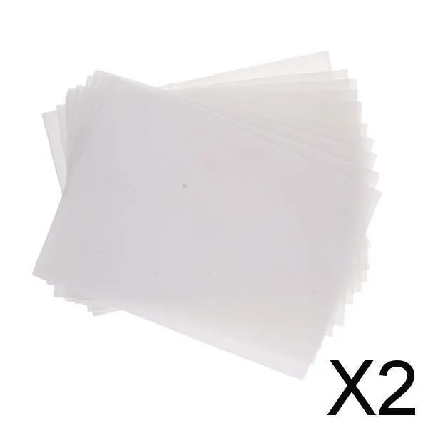 2x 10 Sheets Microwave Kiln Glass Fusing Paper Ceramic Fiber Square Shelf Paper,