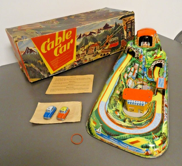 CIRCUIT TÔLE CABLE CAR mécanique fonctionnel complet TECHNOFIX 303