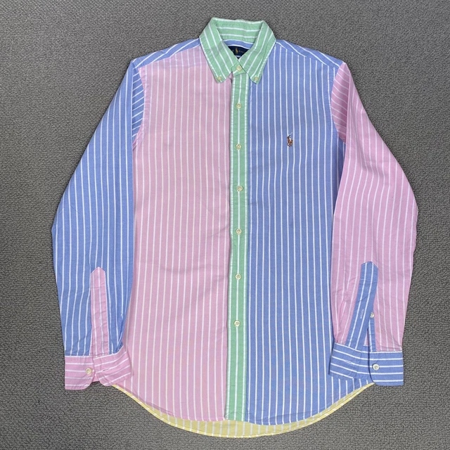 Camicia RALPH LAUREN da uomo media multicolore a righe manica lunga abbottonata