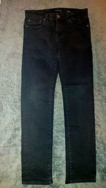 Red Herring Mens Jeans Black  Slim Fit Stretch Denim Jeans size W 32 L31 in
