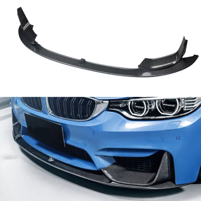 Front Bumper Lip Splitter Carbon Fiber Style For BMW F80 F82 F83 M3 M4  2015-20