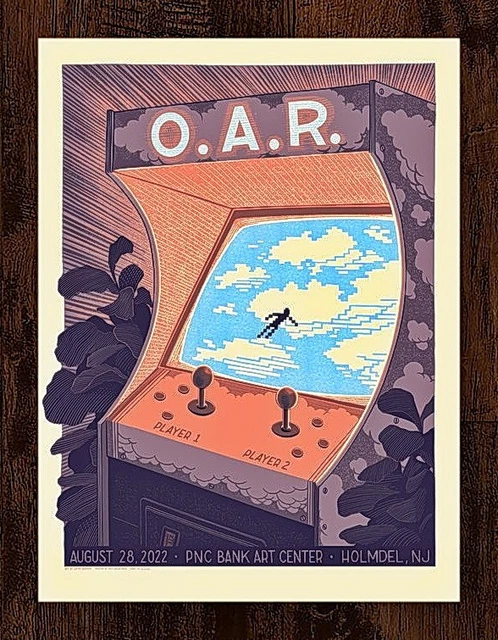 O.A.R. Aug 2022 Holmdel, NJ PNC Bank Art Center Gig Print AP 18x24