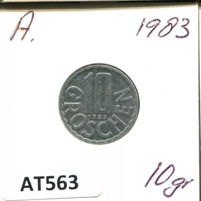 10 GROSCHEN 1983 AUSTRIA Coin #AT563U