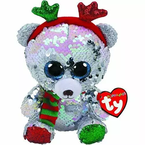 Ty Flippables Beanie Babies Boos Mistletoe Christmas 2019 Plush Soft Toy New